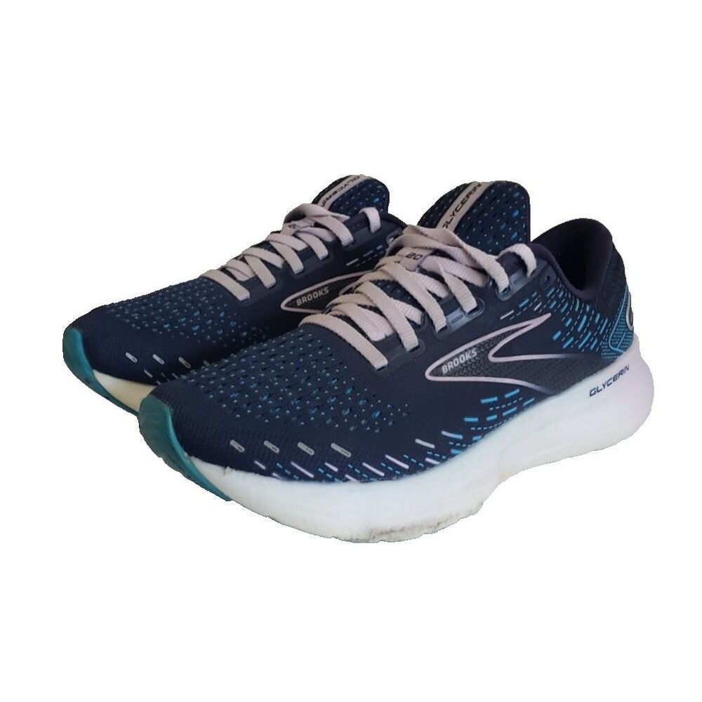 Brooks Glycerin 20 Women's Size 9B Blue Pink Athletic Running Shoes Sneakers